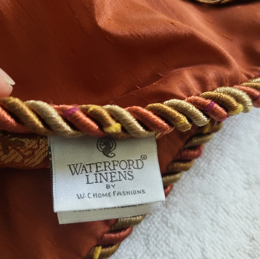 Waterford Linens Copper and Gold King Size Duvet And Shams Set